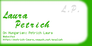 laura petrich business card